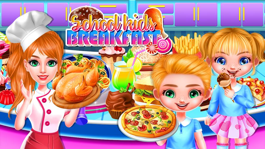 School Toddlers Breakfast Food Captura de tela 1