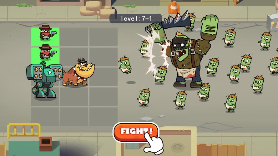 Merge Mech vs. Zombie Brawl Capture d'écran 0