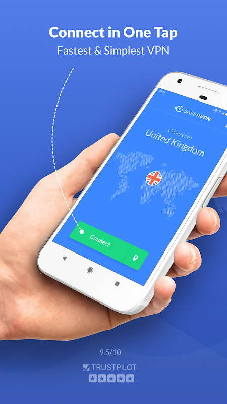 Free VPN Proxy & Hotspot WiFi security - SaferVPN Tangkapan skrin 0
