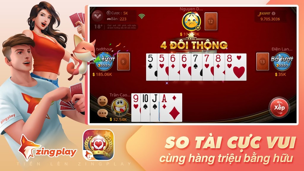Tiến lên Miền Nam - Tiến Lên - ZingPlay 螢幕截圖 1