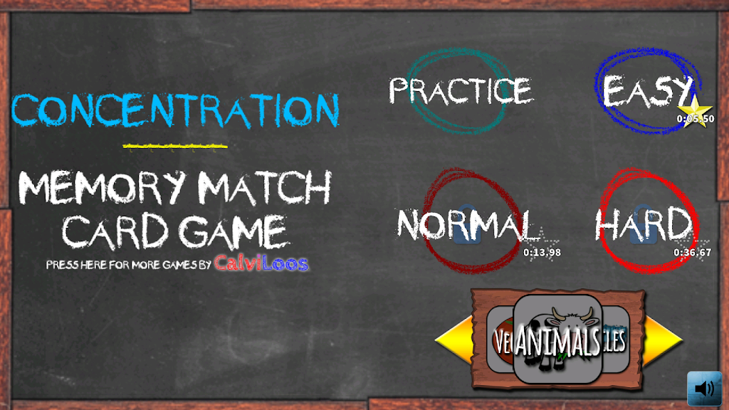 Concentration Memory Match Brain Game स्क्रीनशॉट 0