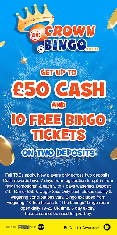 Crown Bingo: Bingo Jackpots & Online Slots Screenshot 1
