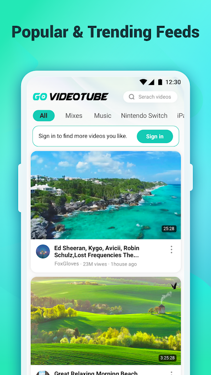 Go VideoTube ภาพหน้าจอ 1