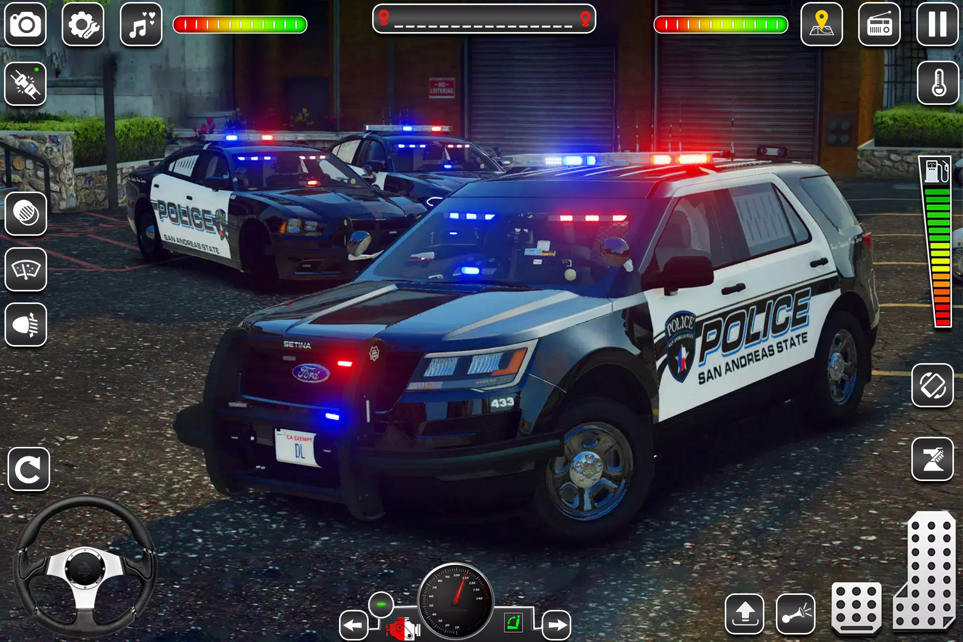 US Police Car Chase Game 3D Скриншот 0