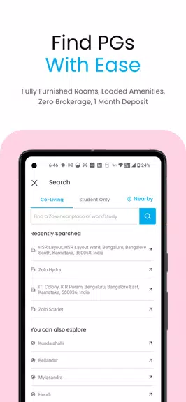 Zolo Coliving - Rent PG Online Capture d'écran 1