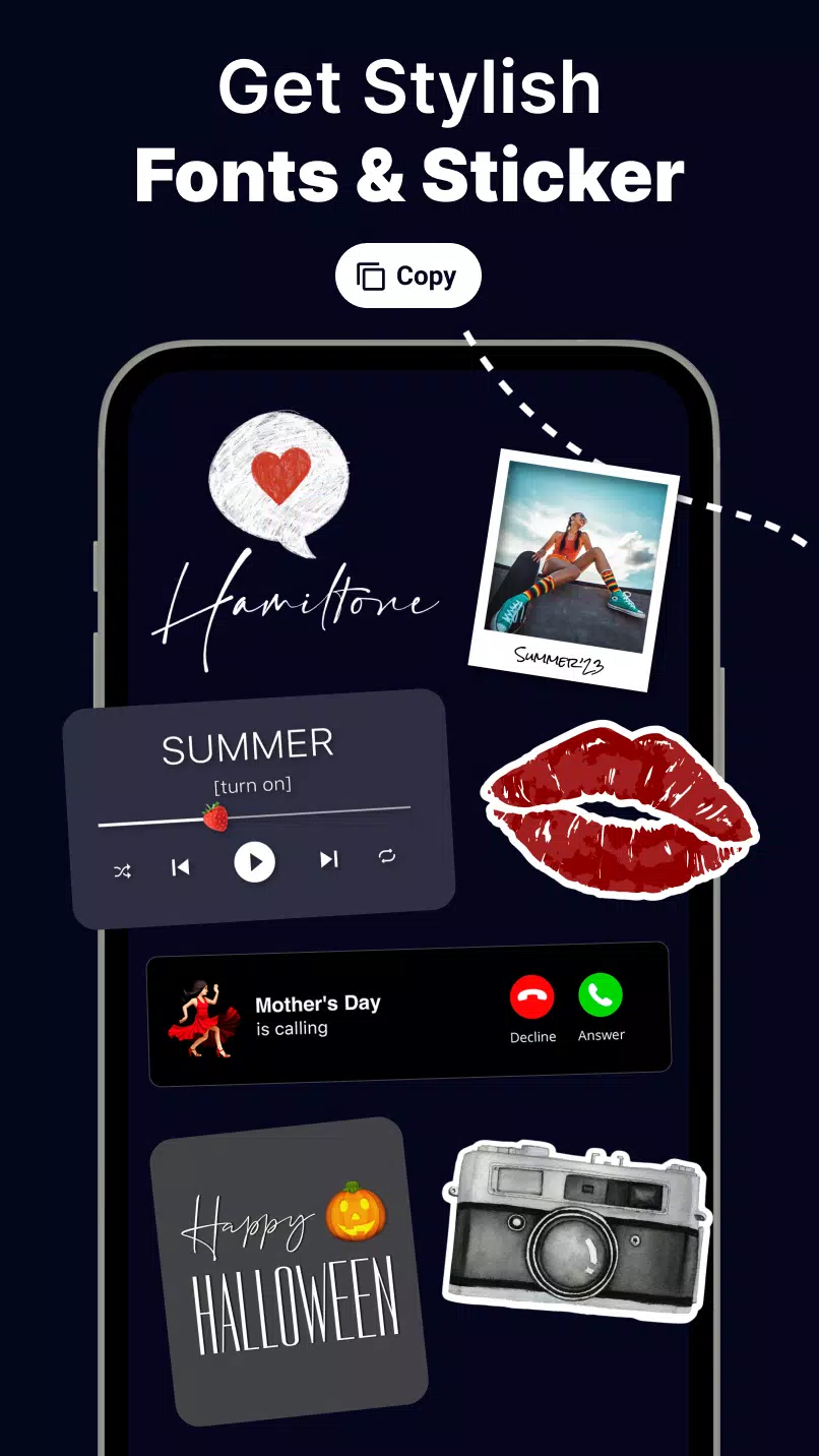 Fonts & Stickers. Add text 스크린샷 1