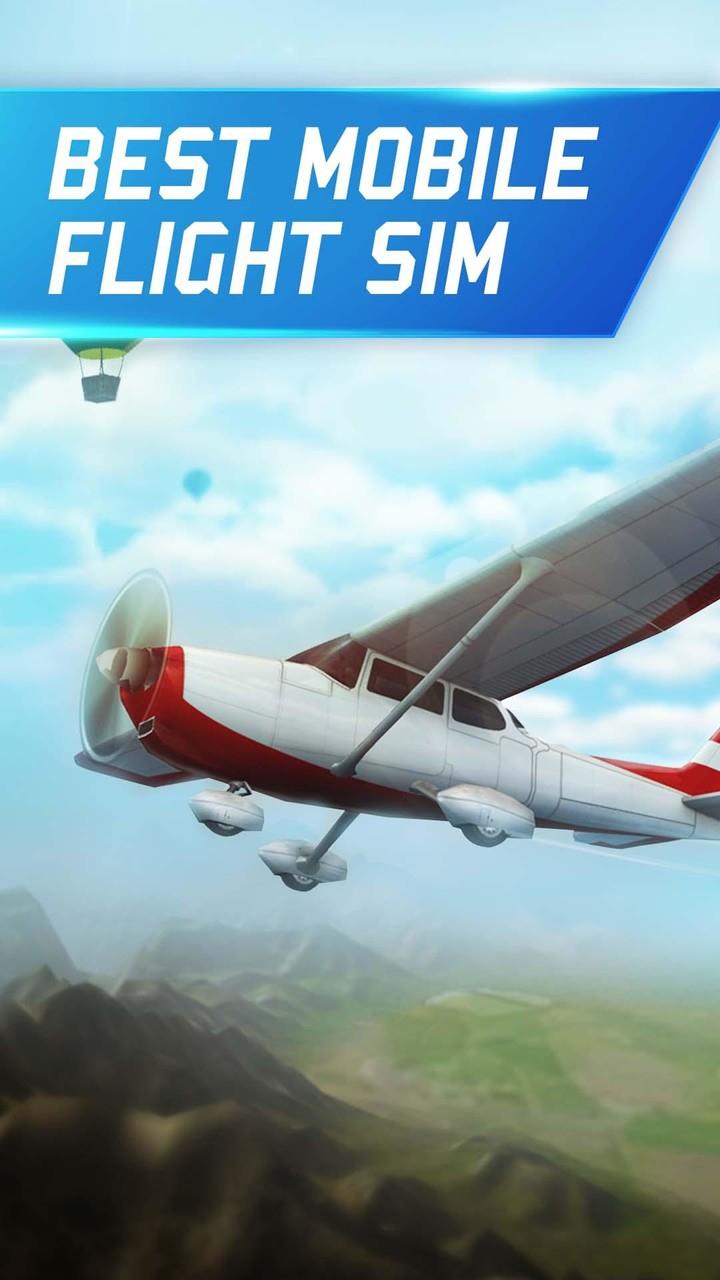 Flight Pilot:Simulator 3D Mod Tangkapan skrin 1