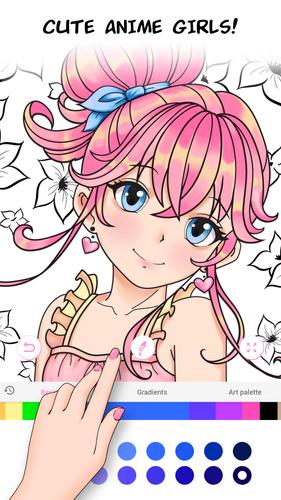 Anime Games Coloring Book Скриншот 2