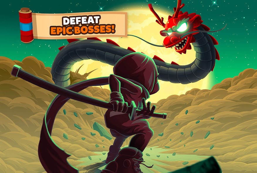 Ninja Dash Run - Offline Game 螢幕截圖 1