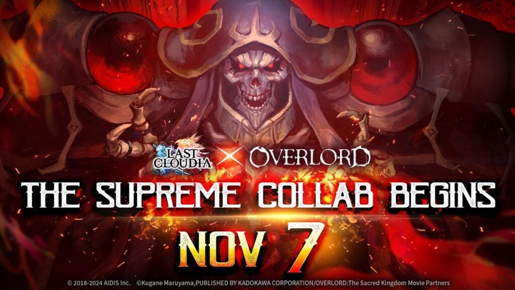 Colaboração Overlord em breve para LAST CLOUDIA!