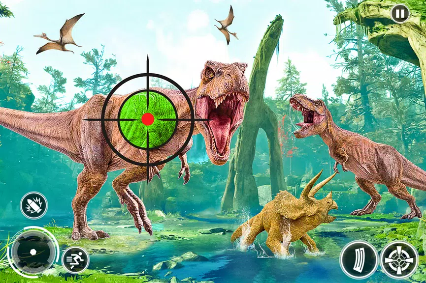 Super Dino Hunting Zoo Games Captura de tela 2