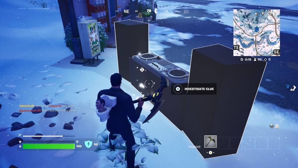 A turntable, the final clue in the Fortnite Winterfest 2024 trail.