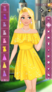 Golden princess dress up game Screenshot 1