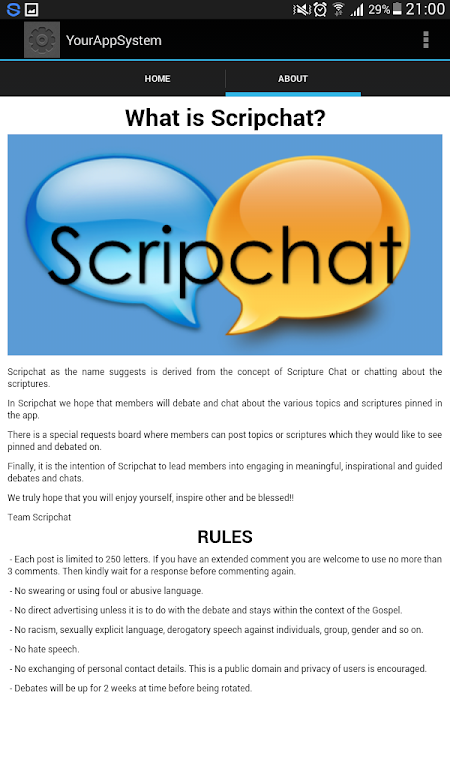 Scripchat Captura de tela 3