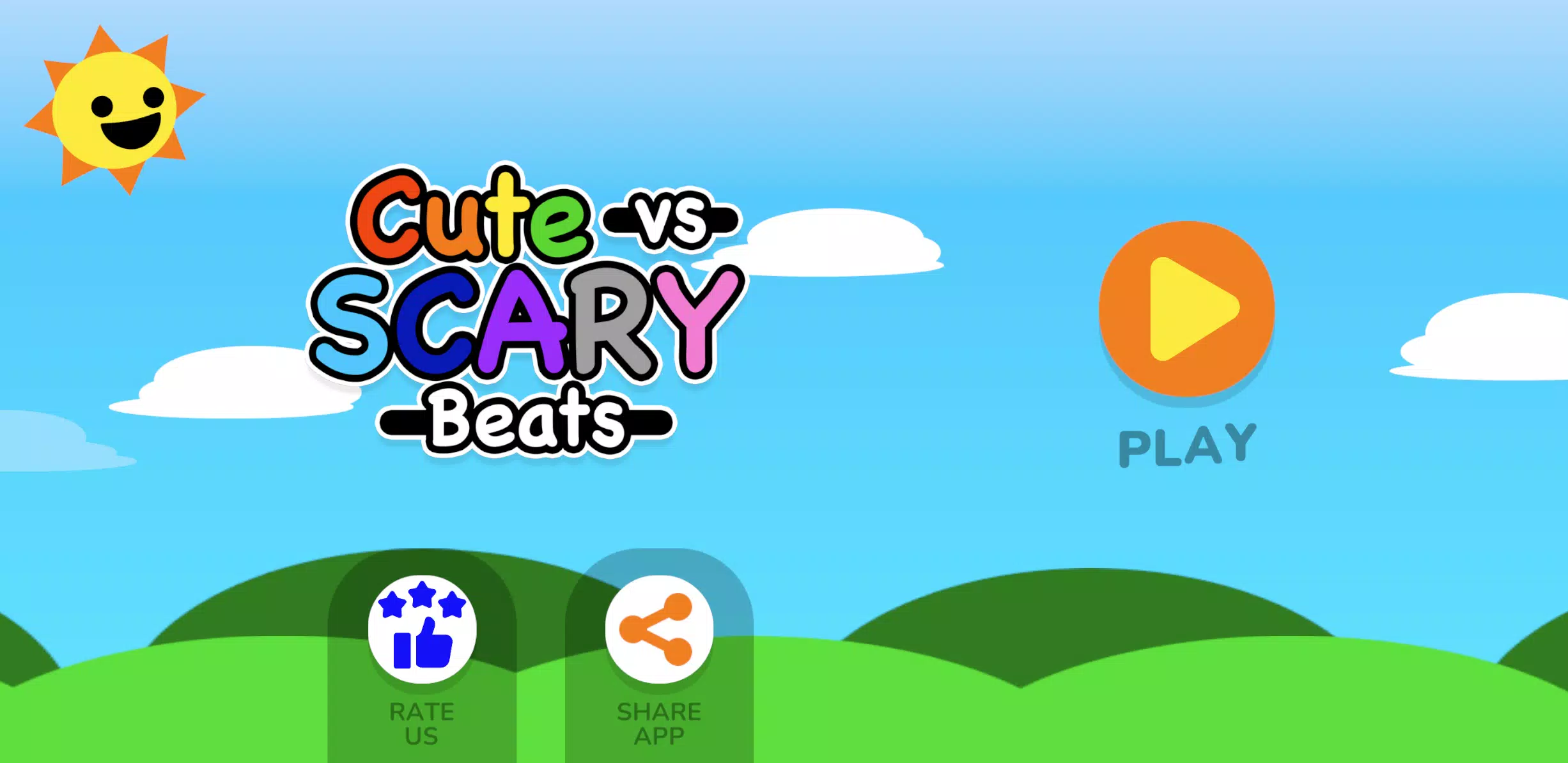 Cute vs Scary Beats 螢幕截圖 0