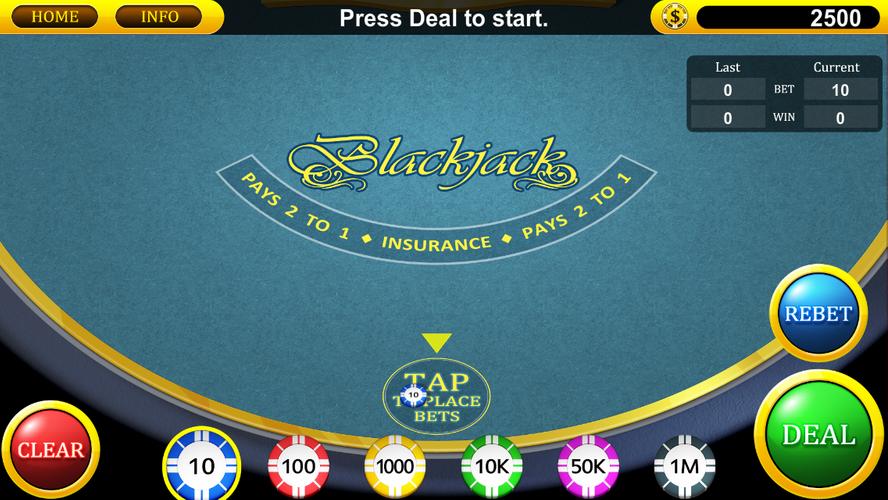 Schermata Blackjack 1