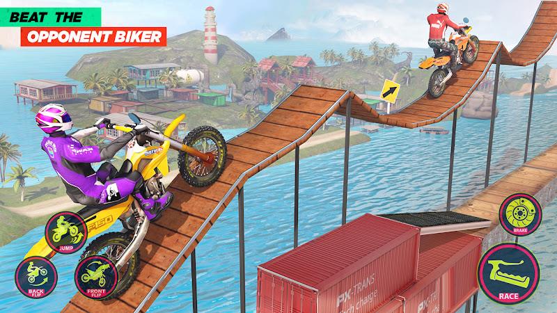 Schermata Bike Race 3D: Bike Stunt Games 1