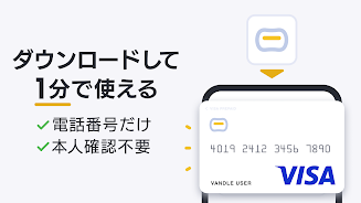 バンドルカード:誰でも発行できるVisaプリカ Скриншот 1
