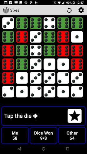 Schermata Sixes 3