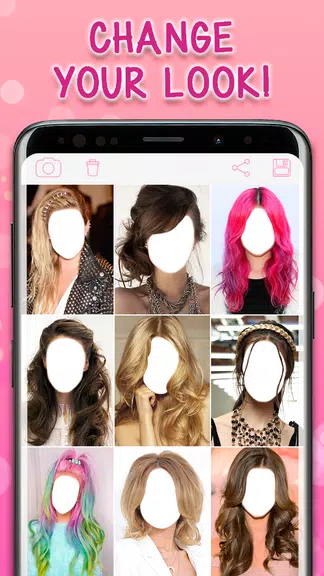 Long Hairstyles Photo Schermafbeelding 0