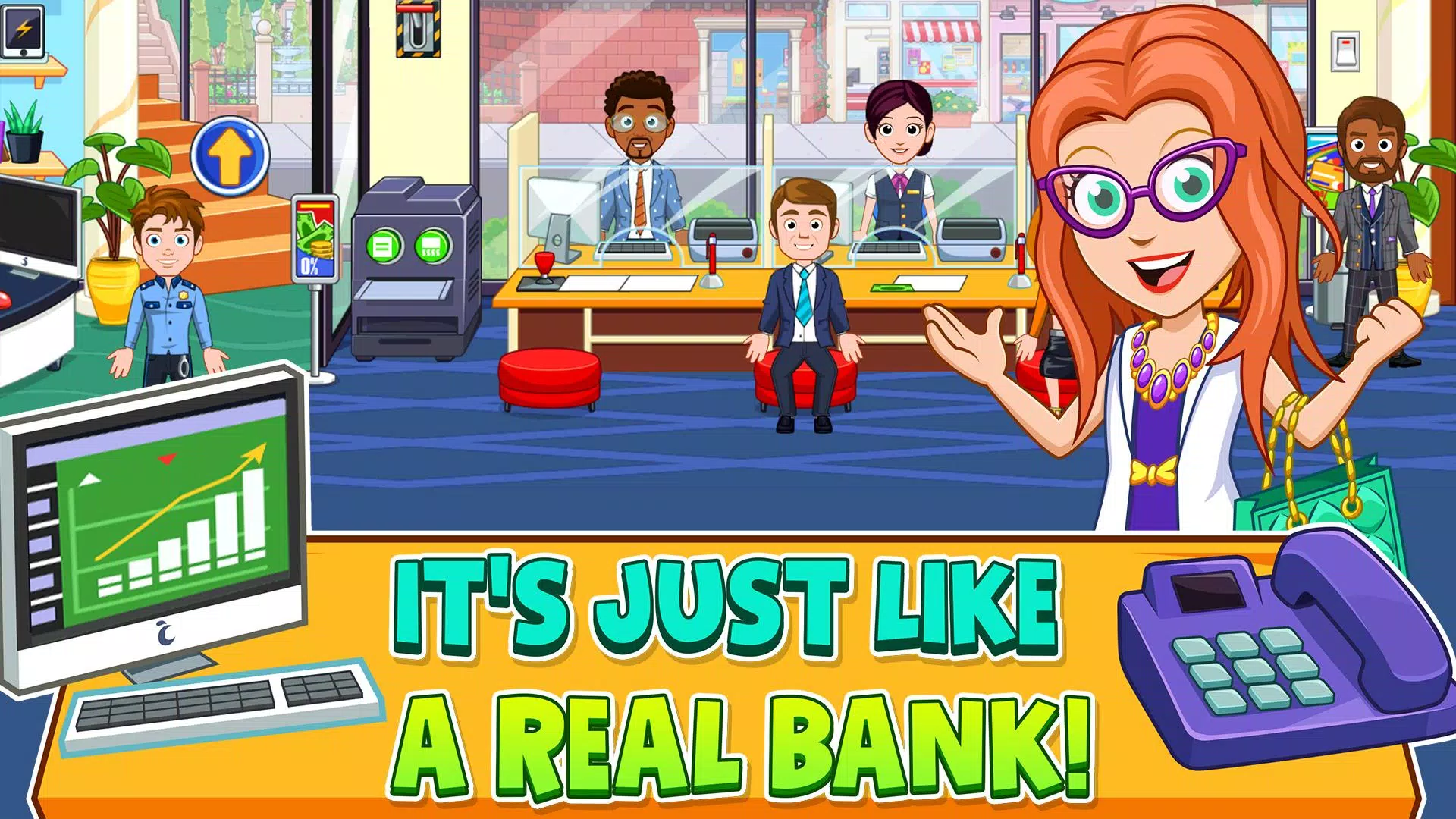 My City : Bank 스크린샷 1