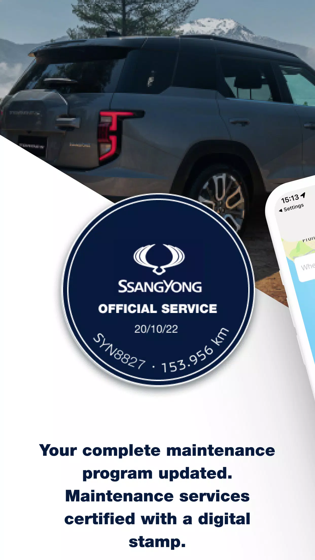 SsangYong App ဖန်သားပြင်ဓာတ်ပုံ 2