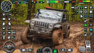 Offroad Mud Jeep Simulator 3d Schermafbeelding 0