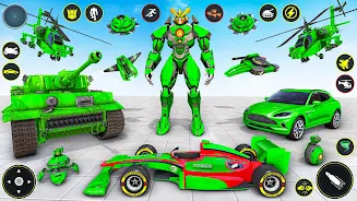 Helicopter Robot Car Game 3d Schermafbeelding 1