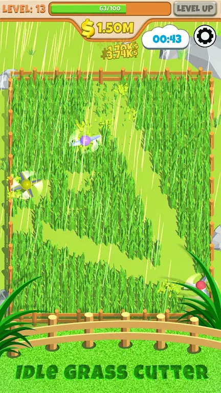 Idle Grass Cutter Mod Tangkapan skrin 2