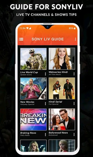 SonyLiv - Live TV Shows, Cricket & Movies Guide Zrzut ekranu 2