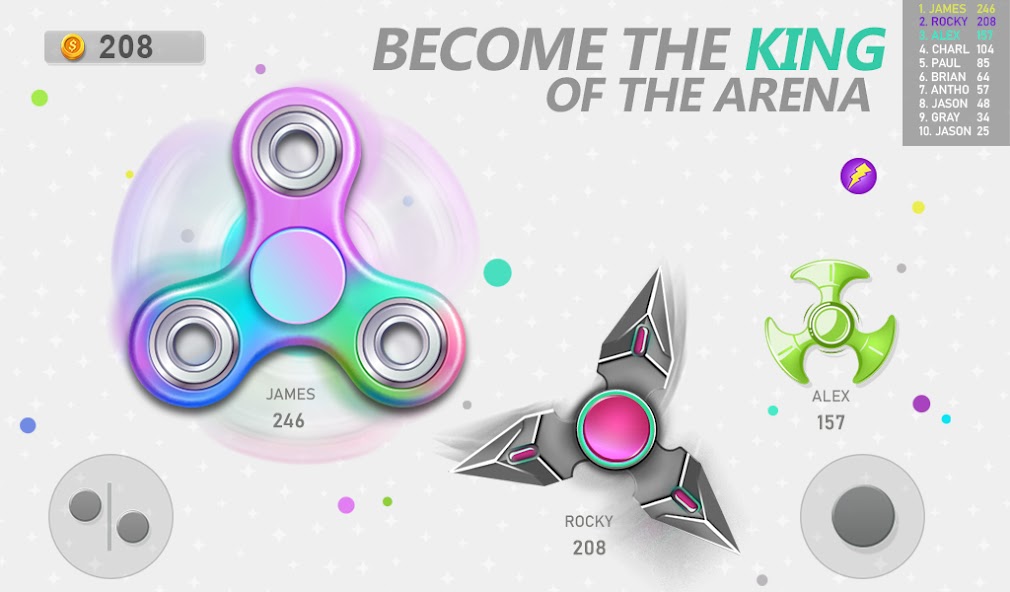 Schermata Realtime Fidget Spinner Games Mod 1