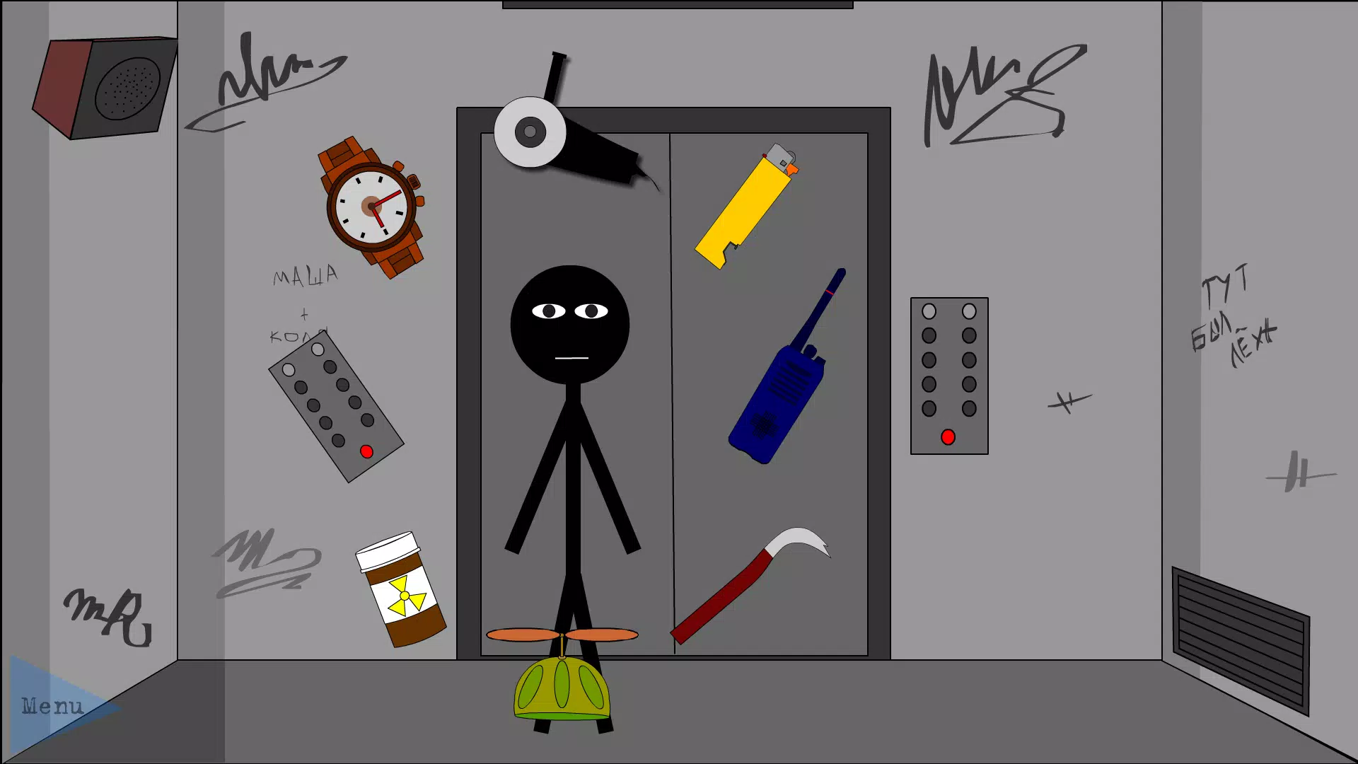 Stickman Escape Lift Скриншот 0