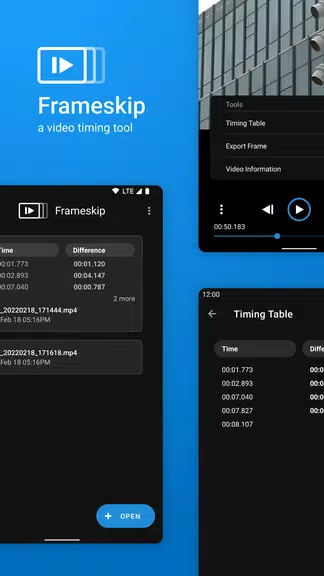 Frameskip - Video Timing Tool Capture d'écran 0