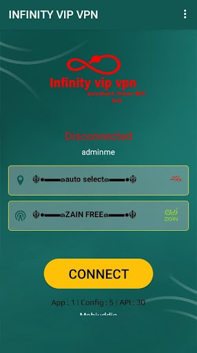 Infinity vip vpn Zrzut ekranu 1