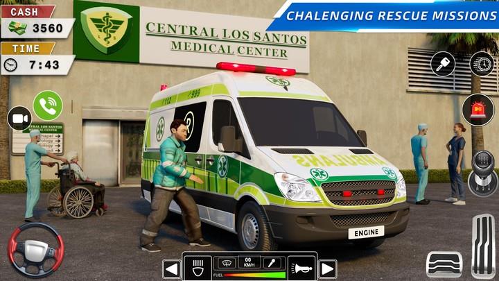 Rescue Ambulance American 3D スクリーンショット 2