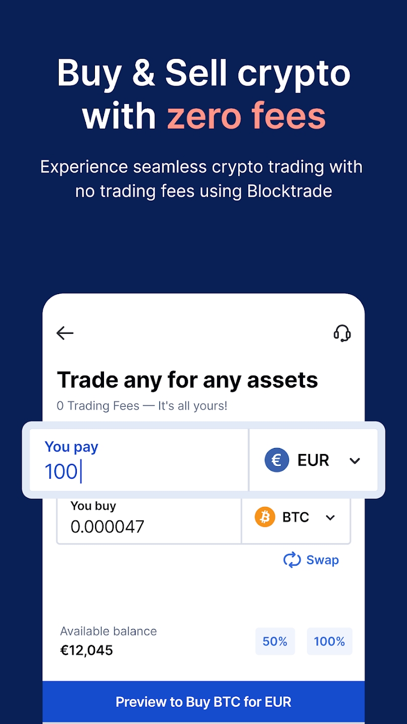 Blocktrade Zrzut ekranu 1