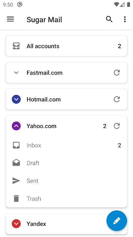 Sugar Mail – Email App Mod ဖန်သားပြင်ဓာတ်ပုံ 1