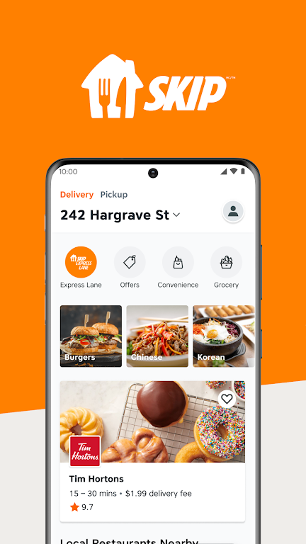 SkipTheDishes - Food Delivery ภาพหน้าจอ 0