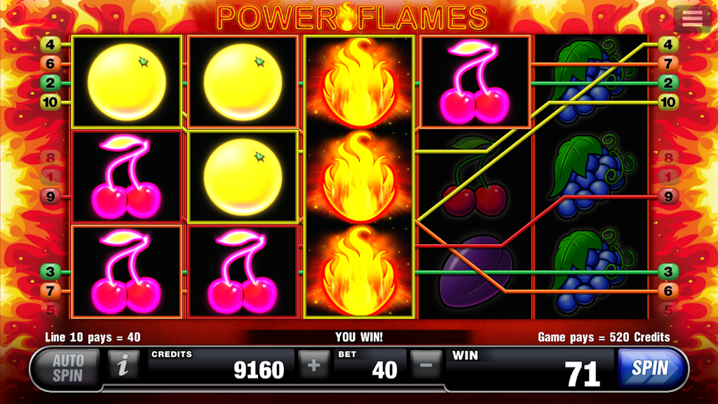 Power Flames Slot スクリーンショット 2