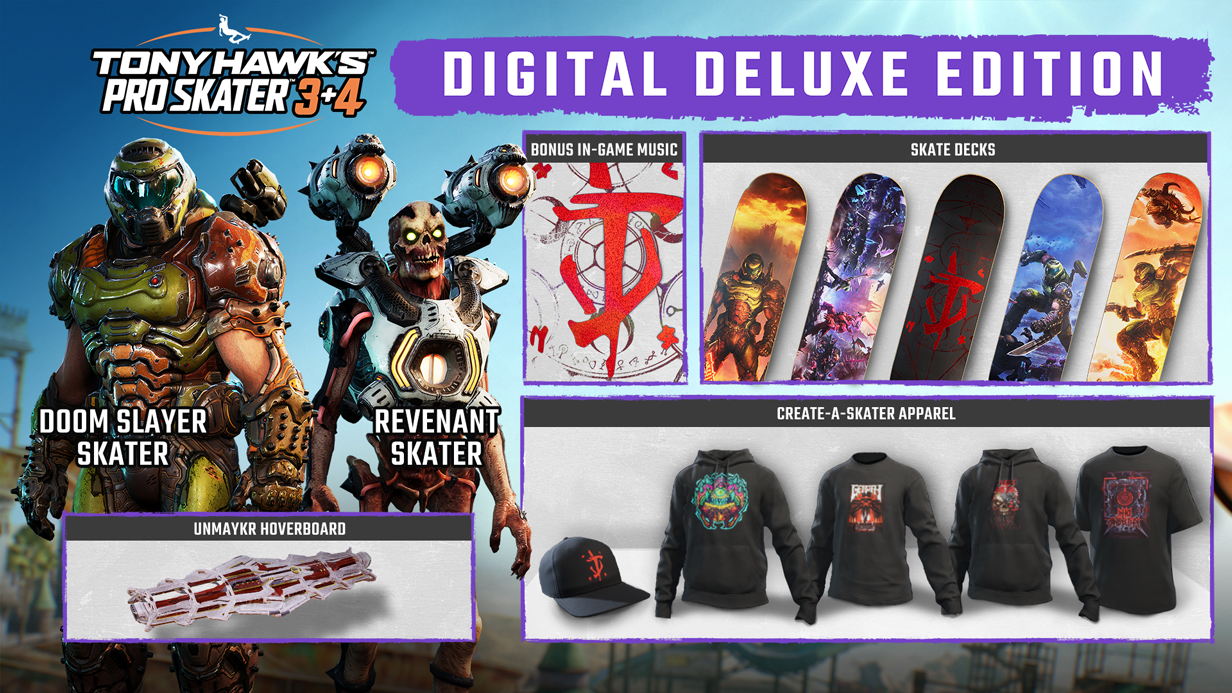 托尼·霍克（Tony Hawk）的Pro Skater 3 + 4 Digital Deluxe Edition