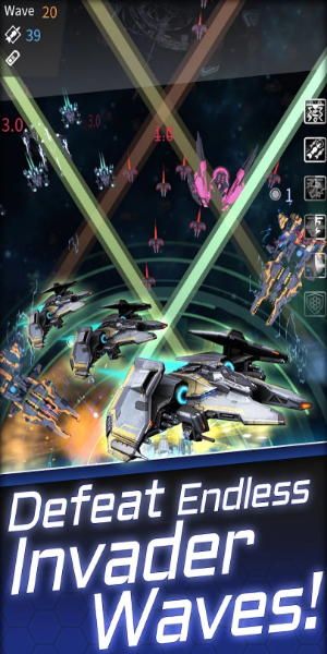 Space Wars: Idle Defense Ảnh chụp màn hình 1