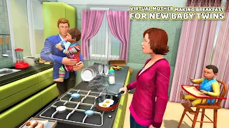 Virtual Mother Baby Twins Ảnh chụp màn hình 3