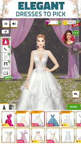 Super Wedding Dress Up Stylist Mod Zrzut ekranu 0