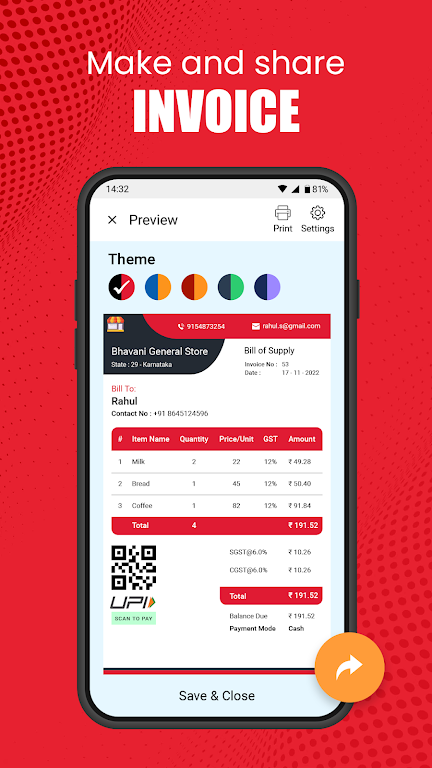 Vyapar Invoice Billing App 螢幕截圖 0