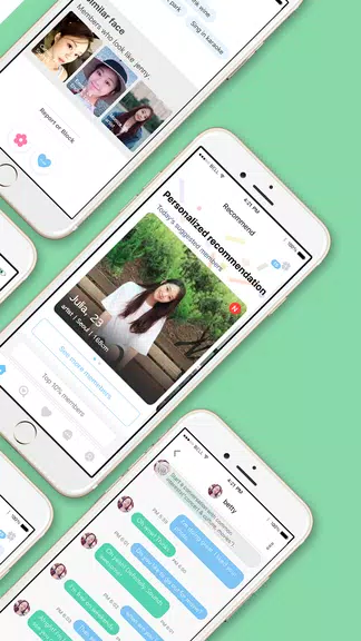 WowU– Face recognition Dating, Meet Singles & Chat ဖန်သားပြင်ဓာတ်ပုံ 1