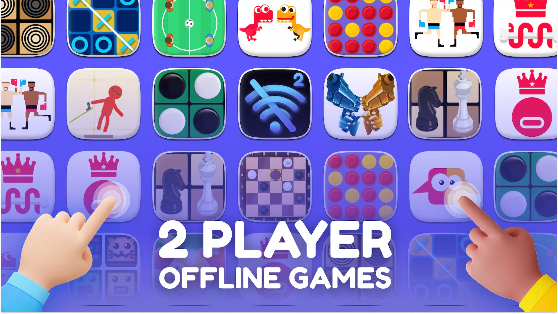 2 Player - Offline Games - Two ဖန်သားပြင်ဓာတ်ပုံ 0