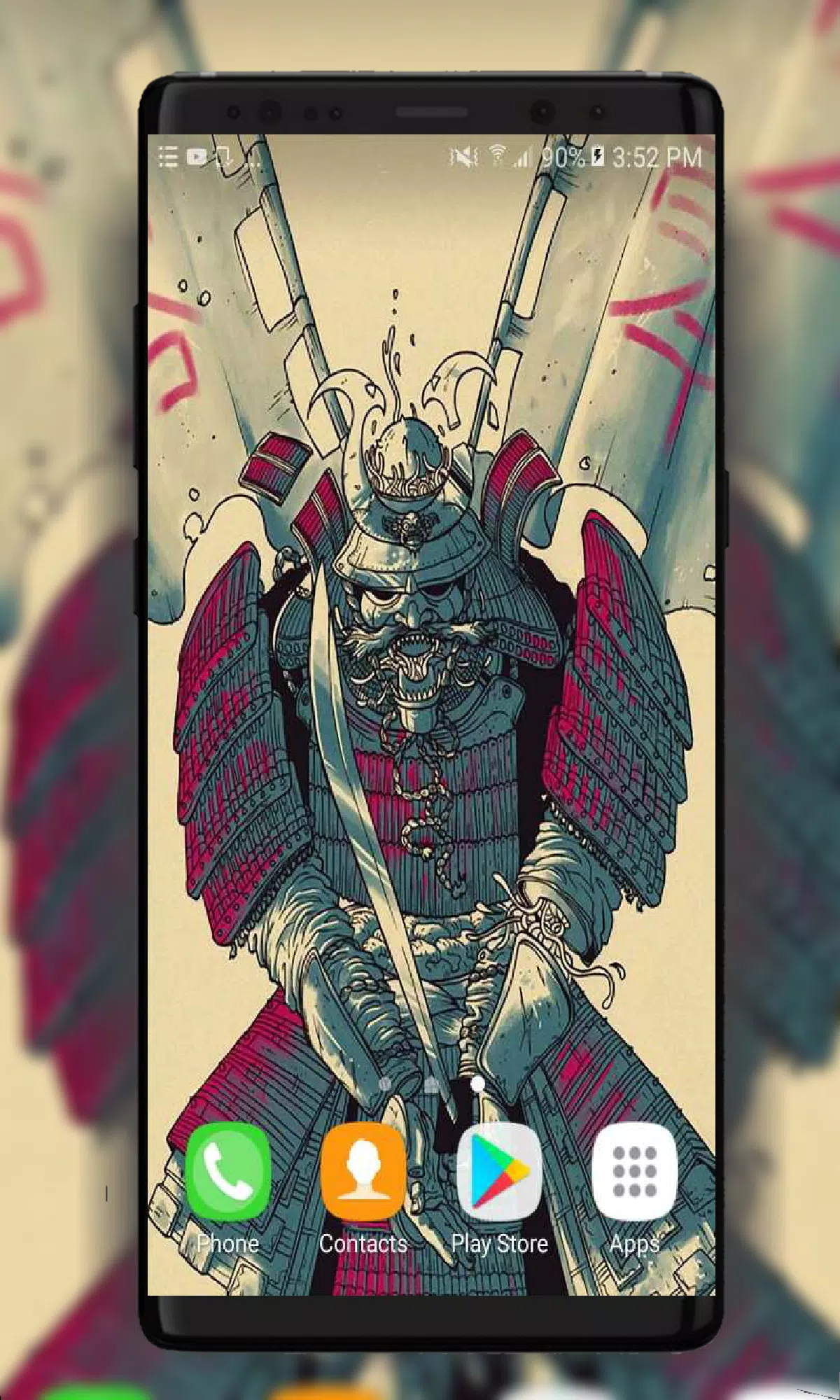 Samurai Art Wallpaper 螢幕截圖 2