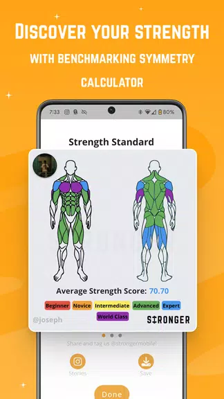 Stronger - Workout Gym Tracker Tangkapan skrin 1