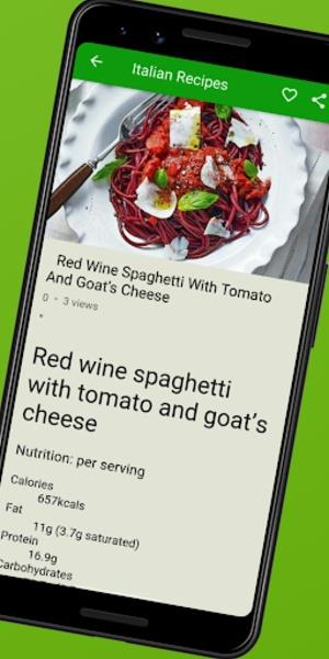 Italian Recipes Screenshot 1