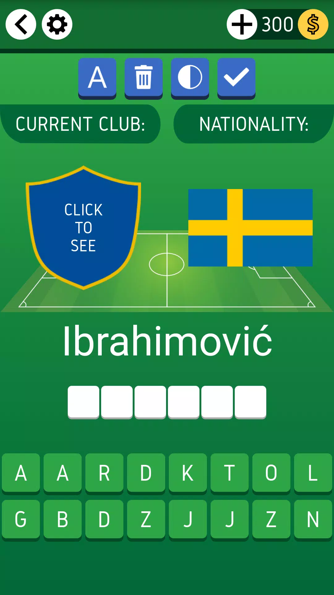 Schermata Names of Soccer Stars Quiz 1